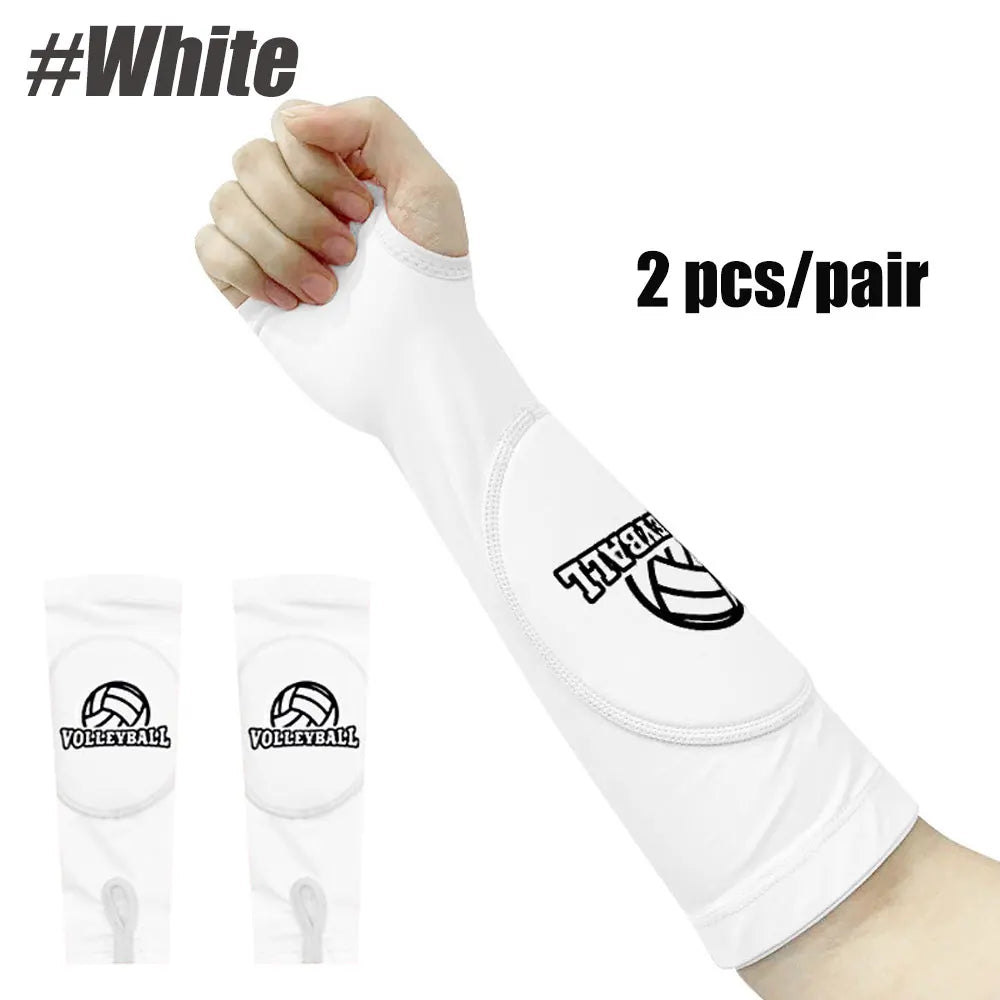 1 Pair Volleyball Passing Forearm Hitting Sleeves with Wrist Support and Protection Pad