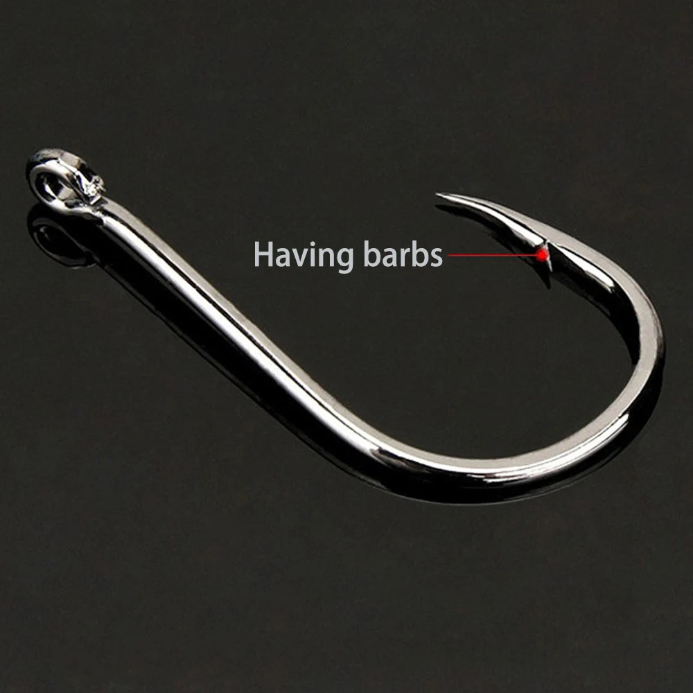 1000PCS Hooks Set High Carbon Steel Sharp Durable Barbed Fishhook