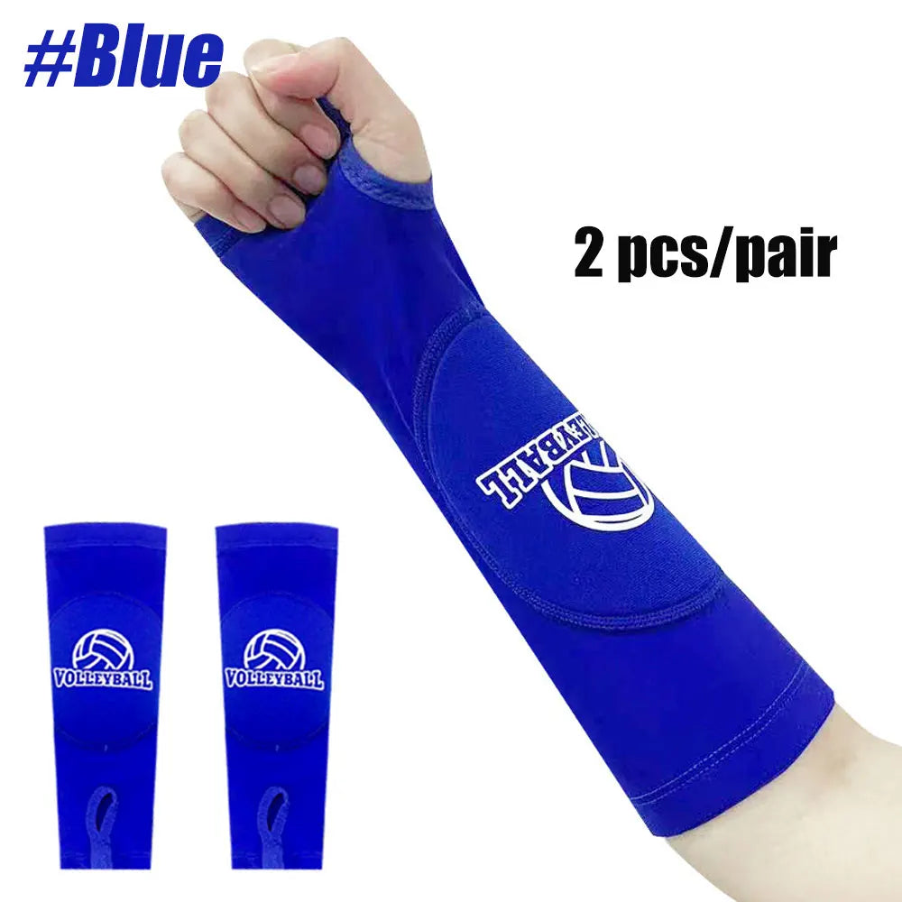 1 Pair Volleyball Passing Forearm Hitting Sleeves with Wrist Support and Protection Pad